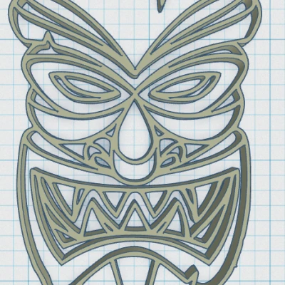 Tiki Keytag 2 - Mô hình in 3D