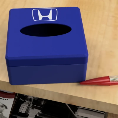 Hộp giấy ăn mini có logo Honda