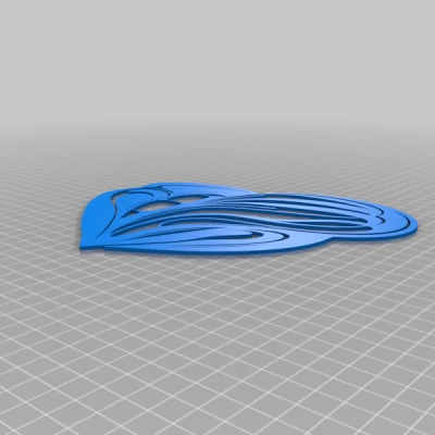 Tranh tường tối giản hình đôi môi / Rty