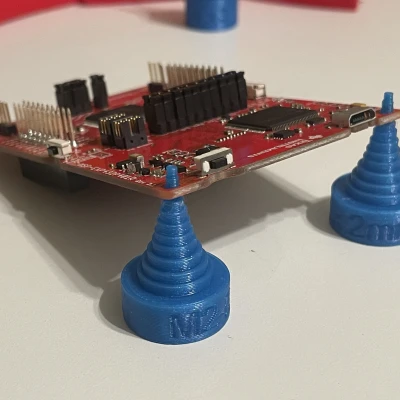 Đế đỡ PCB và thước đo lỗ xếp chồng thông số (lỗ M2-M14)