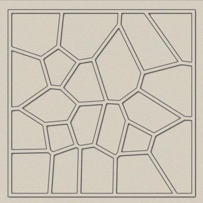 Miếng lót ly họa tiết Voronoi