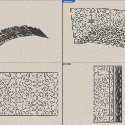 Vách Ngăn Phòng Thiết Kế Voronoi Độc Đáo