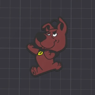 Móc khóa / mặt dây chuyền Scrappy Doo dễ thương