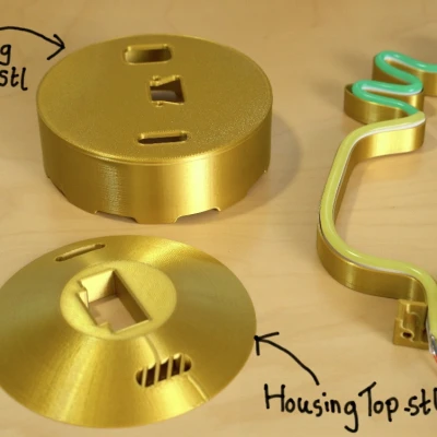 Cách làm Đèn Neon Mini để bàn - In 3D, Dùng Pin hoặc USB & Có thể điều chỉnh độ sáng!