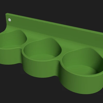 Chai đựng rượu IKEA Skadis tùy chỉnh (file FreeCAD)