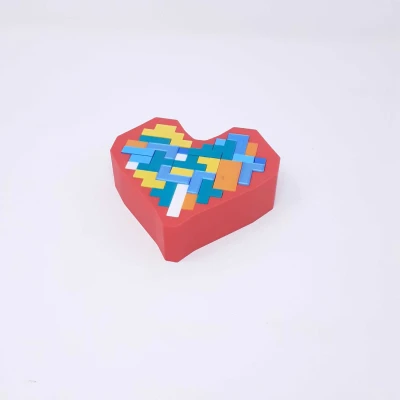 BỘ XẾP HÌNH KHỐI TRÁI TIM LOGIC