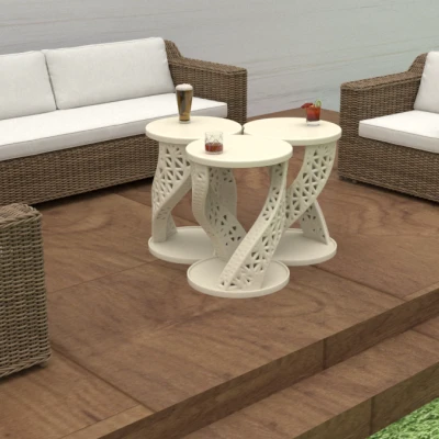 Bàn Cà Phê Ngoài Trời Kiểu Voronoi