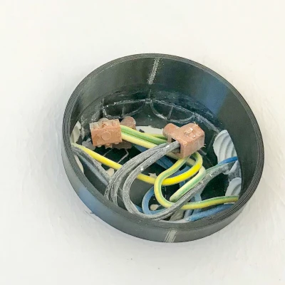 Adapter gắn cho hộp nối âm tường để tô tường 72mm