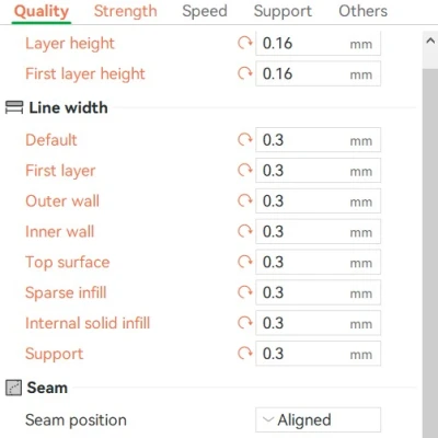 Mẫu thử PLA Matte Overture