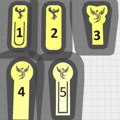 Bookmark Hình Phượng Hoàng (Phoenix Bookmark)