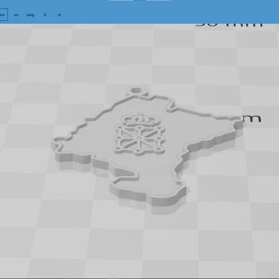 Móc Khóa Bản Đồ Navarra