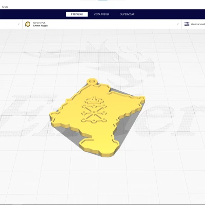 Móc Khóa Bản Đồ Navarra