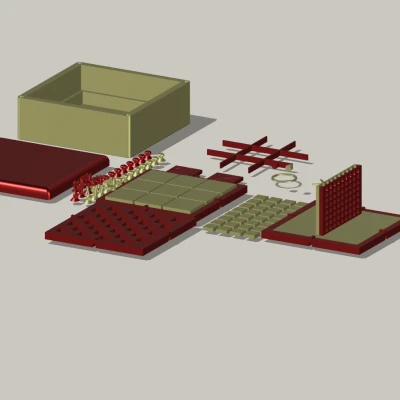 Hộp Cờ 3 Trong 1: Cờ Vua, Cờ Caro và Cờ Bốn