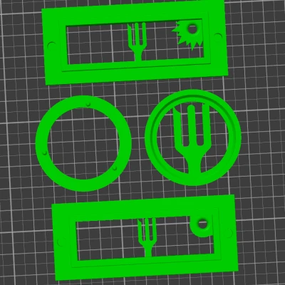 Miếng Bịt Lỗ Carbon Cho Vỏ Thùng Salad Fork Printers For Ants