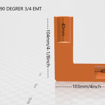 Co nối 90 độ EMT 3/4"