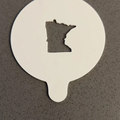 Khuôn Xăm Cà Phê Hình Bang Minnesota