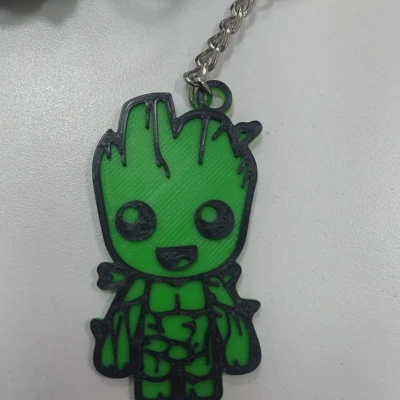 Móc Khóa Baby Groot Dễ Thương