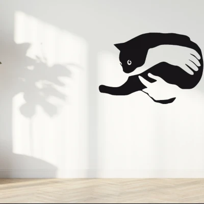 Tranh Treo Tường Mèo Trong Lòng Bàn Tay