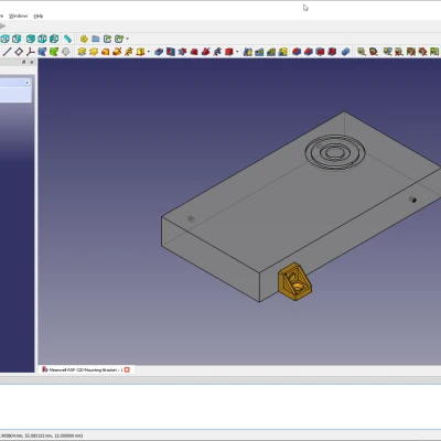 Giá đỡ gắn bộ nguồn Meanwell RSP-320 (Treo trần) cho vít gỗ M5 (cấy chìm)