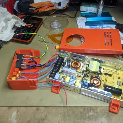 Giá đỡ gắn bộ nguồn Meanwell RSP-320 (Treo trần) cho vít gỗ M5 (cấy chìm)