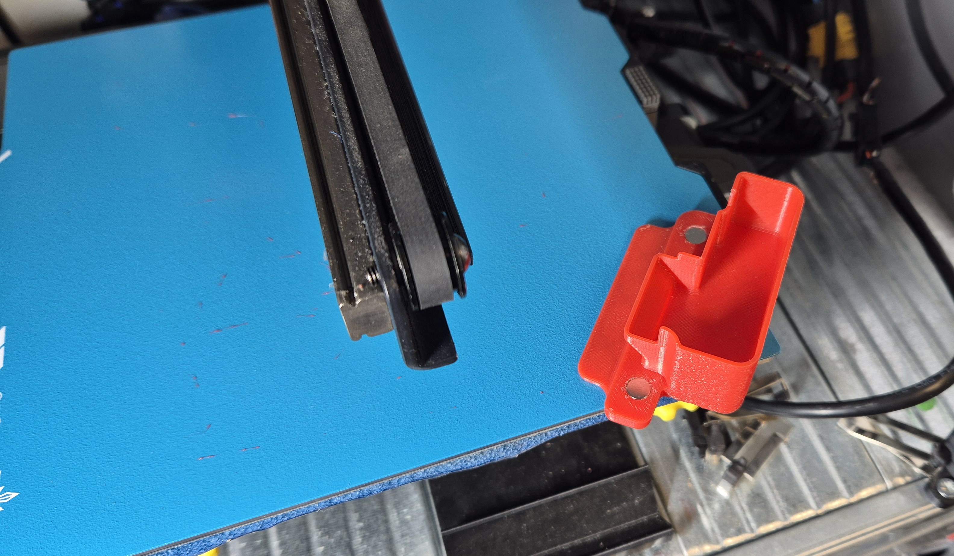 Giá đỡ làm sạch vòi phun Kingroon KP3S và khay chứa mực thải (hỗ trợ le Bambulab A1 mini)