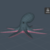 Bạch tuộc Low Poly - Thumbnail 1