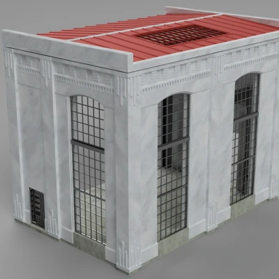 Mô hình kiến trúc công nghiệp phong cách cổ điển (tỷ lệ 1/43)