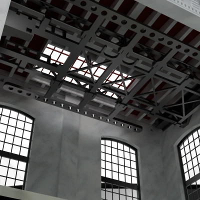 Mô hình kiến trúc công nghiệp phong cách cổ điển (tỷ lệ 1/43)