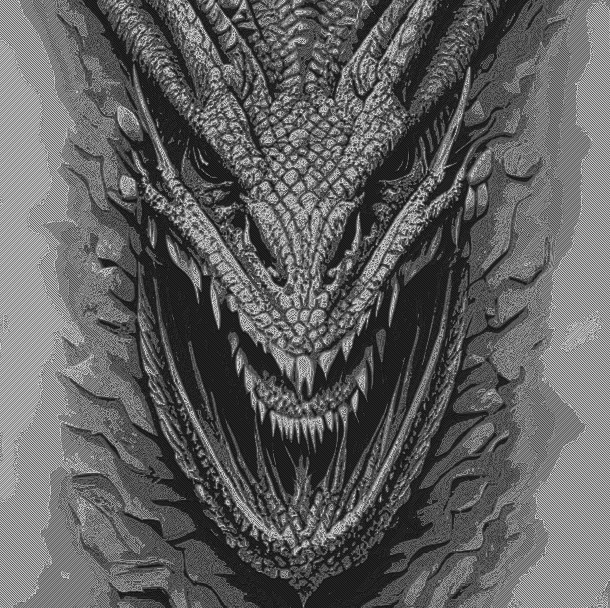 HueForge - Rồng - Xám