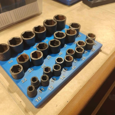 Hộp Đựng Ổ Cắm Matco ADV Gridfinity Nửa Inch