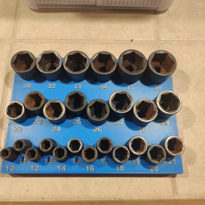 Hộp Đựng Ổ Cắm Matco ADV Gridfinity Nửa Inch