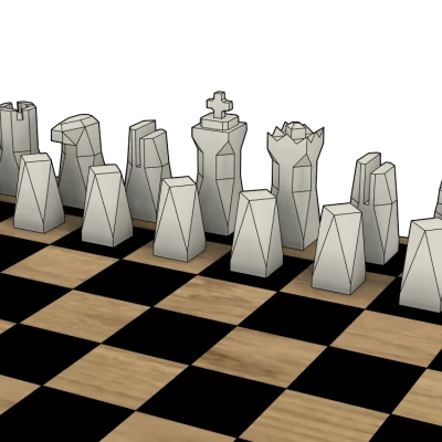 Bộ quân cờ vua hiện đại