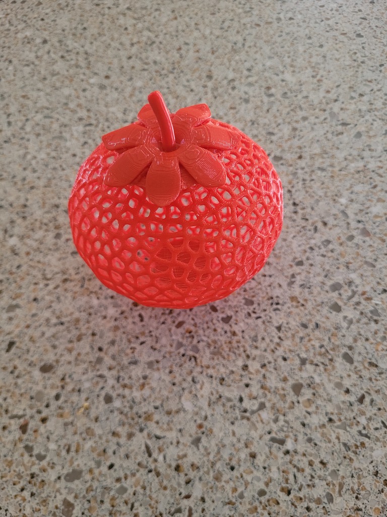 Mô Hình 3D Dâu Tây Voronoi Độc Đáo