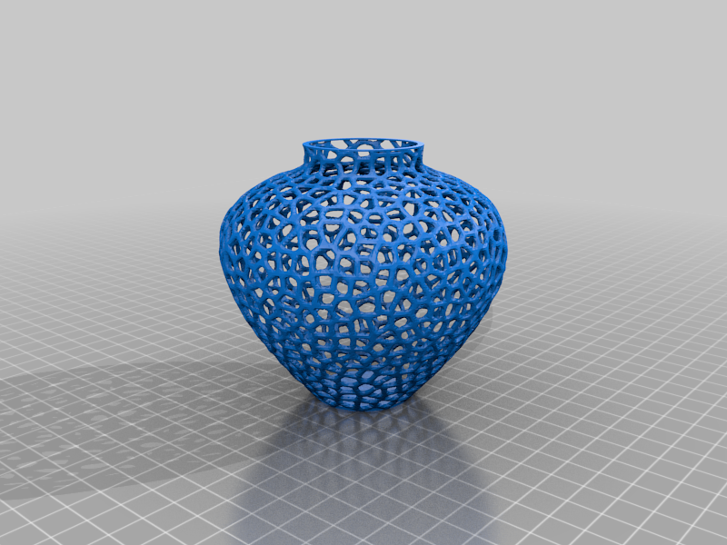 Mô Hình 3D Dâu Tây Voronoi Độc Đáo