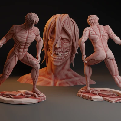 Mô hình Eren Jaeger Dạng Titan