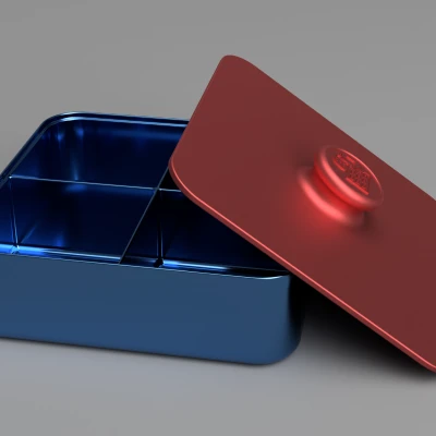 Hộp đựng bánh kẹo, hạt khô có nắp