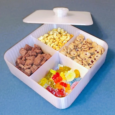 Hộp đựng bánh kẹo, hạt khô có nắp