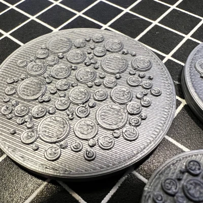 Khuôn Đế Miniature Họa tiết Tròn