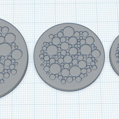 Khuôn Đế Miniature Họa tiết Tròn