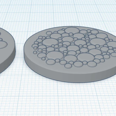 Khuôn Đế Miniature Họa tiết Tròn