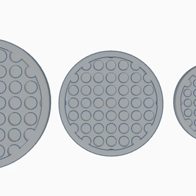 Mẫu đế lót mô hình có lỗ