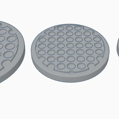 Mẫu đế lót mô hình có lỗ