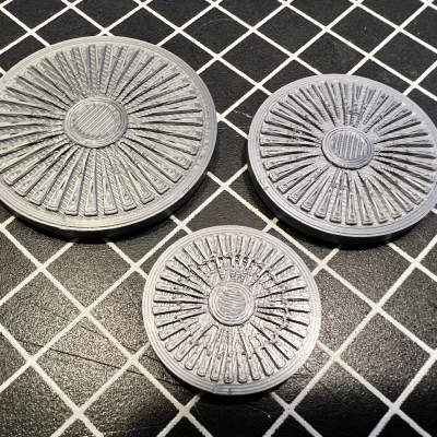 Chân Đế Miniature Họa Tiết Tua-bin