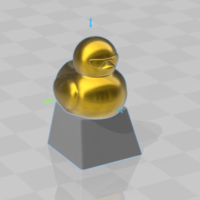 Nắp Bàn Phím Hình Vịt Đeo Kính