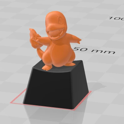 Keycap Glumanda / Charmander Pokémon Lửa