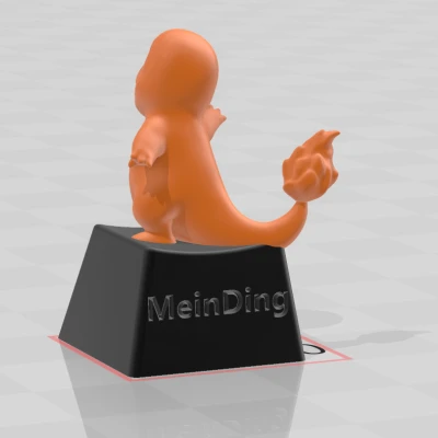 Keycap Glumanda / Charmander Pokémon Lửa