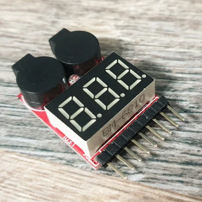 Mẫu Kiểm Tra Pin LIPO 1-8S Hiển Thị Điện Áp