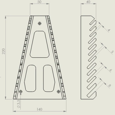 Giá Đựng Cờ Lê 8 hoặc 12 Cái