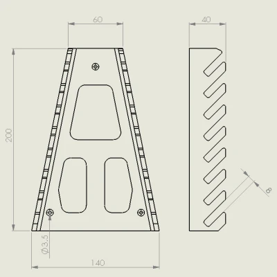 Giá Đựng Cờ Lê 8 hoặc 12 Cái