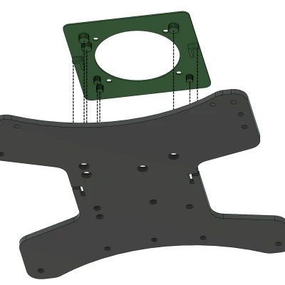 Dẫn Hướng Quạt Giường - Ender 3 NG - Tấm Stock BED2 - Phụ Kiện